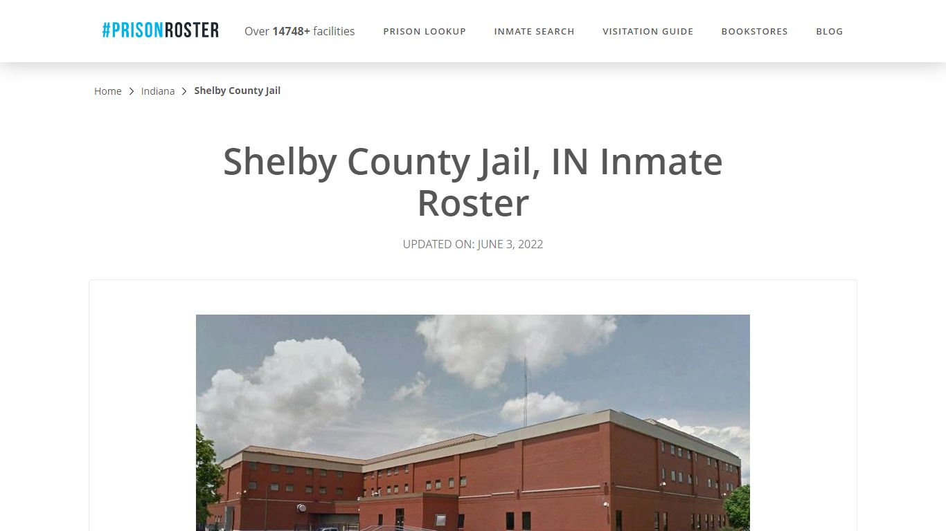 Shelby County Jail, IN Inmate Roster